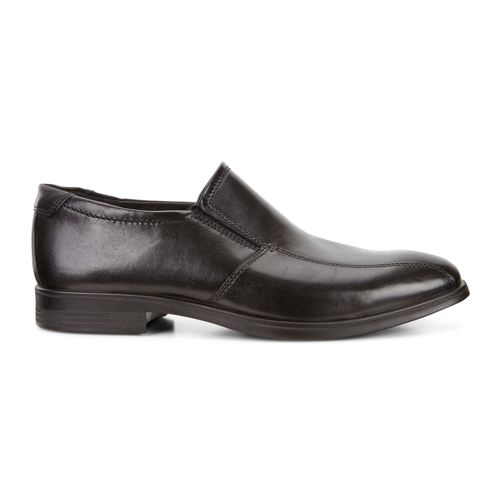 ECCO Mens Slip On Black - Melbourne Bike - DZQ-609587